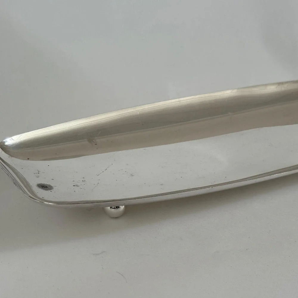 Vintage Gump's EPC Silver Plate Footed Tray‎ 13
